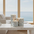 Mother of Pearl Shell Accent Candles Loving Coastal Living