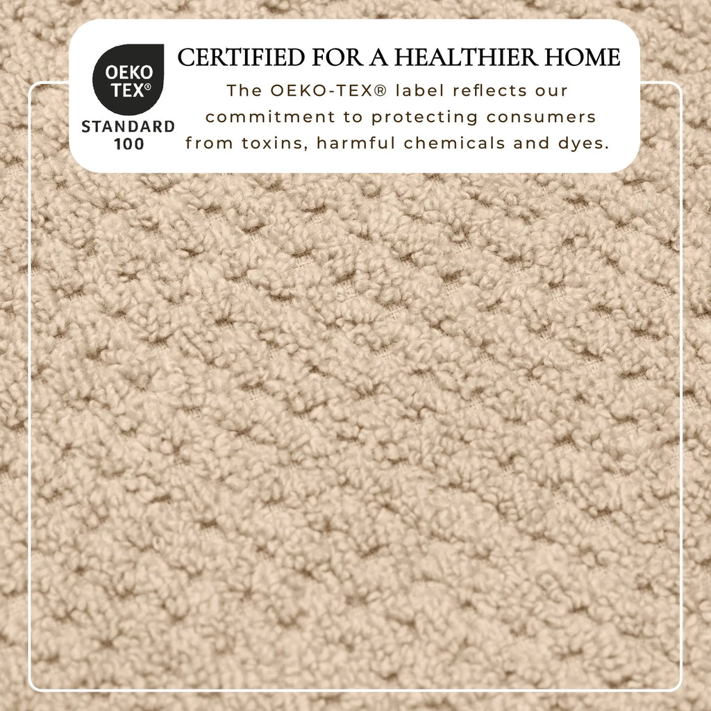 Bath towel beige 100% cotton from the Giuliana Collection by Great Bay Home