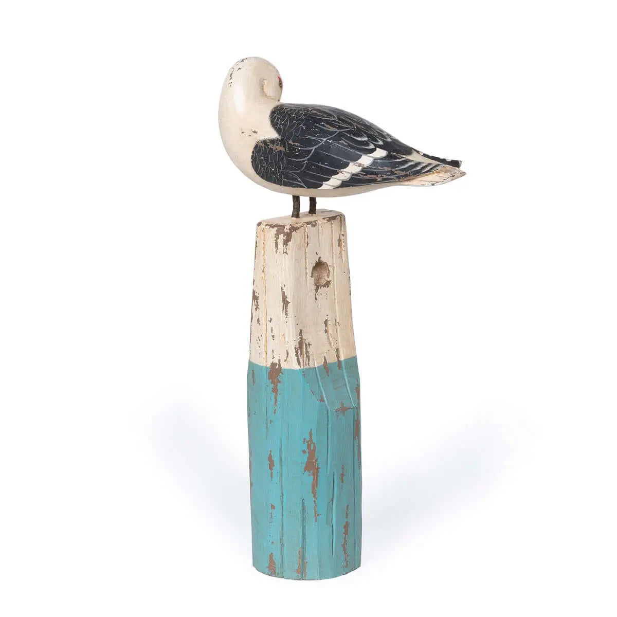Vintage Nautical Seagull Figurine on Buoy Vintage Shopper