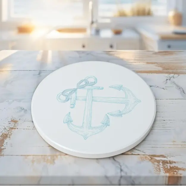 Anchorline Ceramic Coaster Set Printify