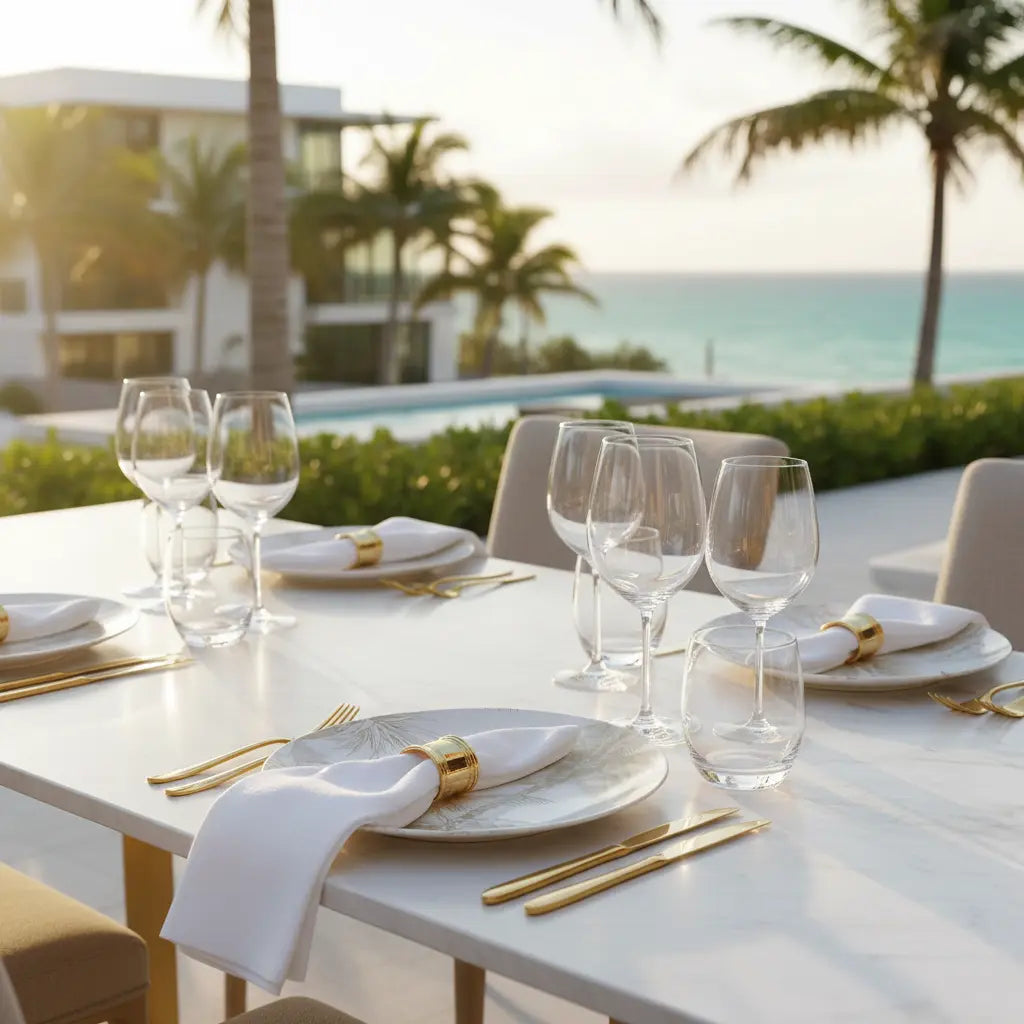 Biscayne Palm 10" Dinner Plate ShineOn Fulfillment