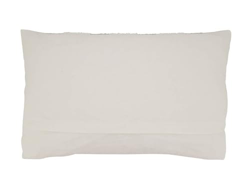 Beige and cream textured stripe decorative pillow perfect for relaxed, seaside‑inspired spaces.