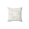 Neutral brushstroke modern throw pillow, square minimalist accent cushion