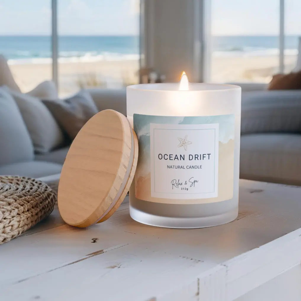 Ocean Drift Candle Printify