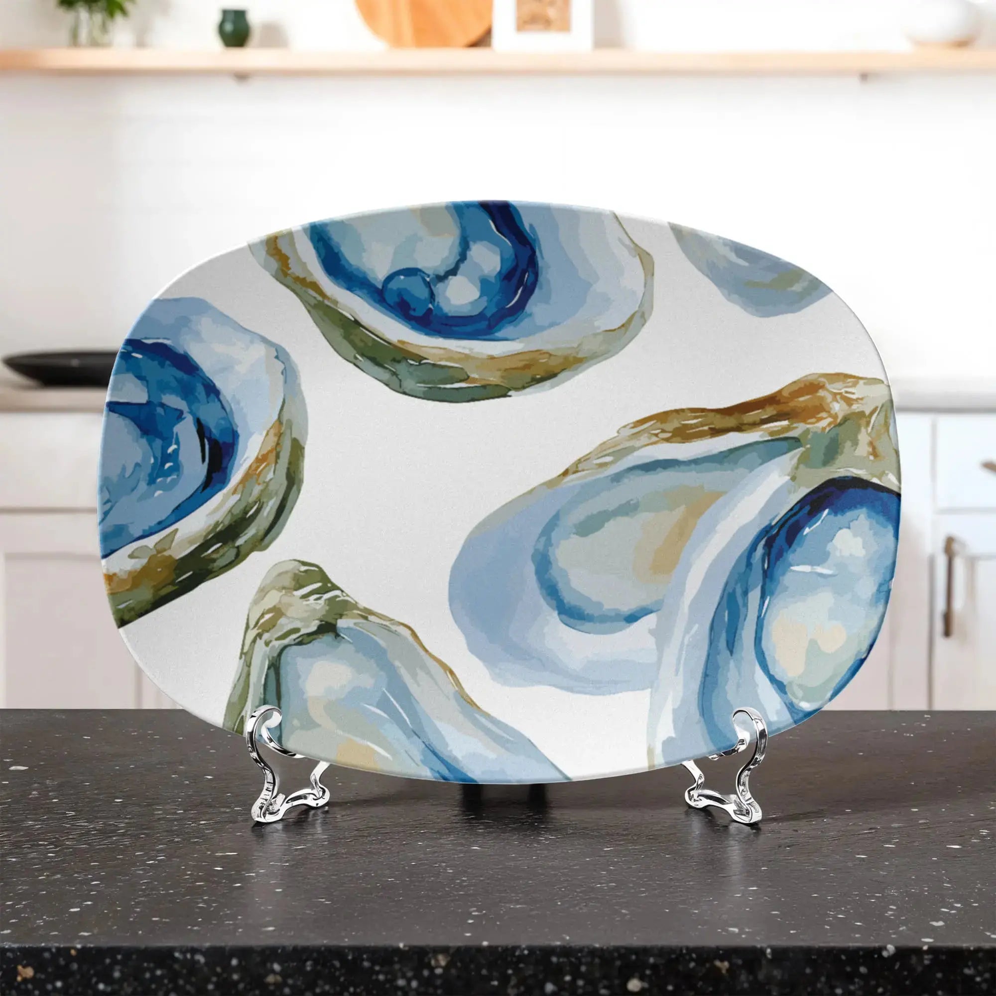 Oyster platter made in the USA for brunch, seafood, and family meals.