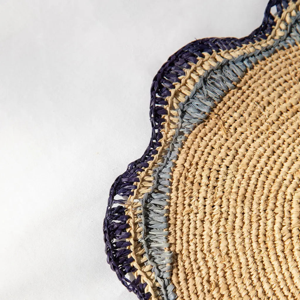 Coastal Pinwheel Raffia Placemat Payton James