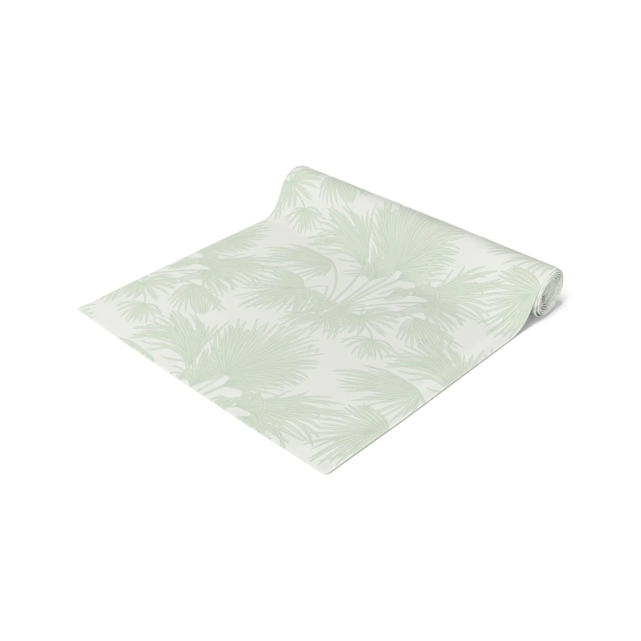 Green table runner
