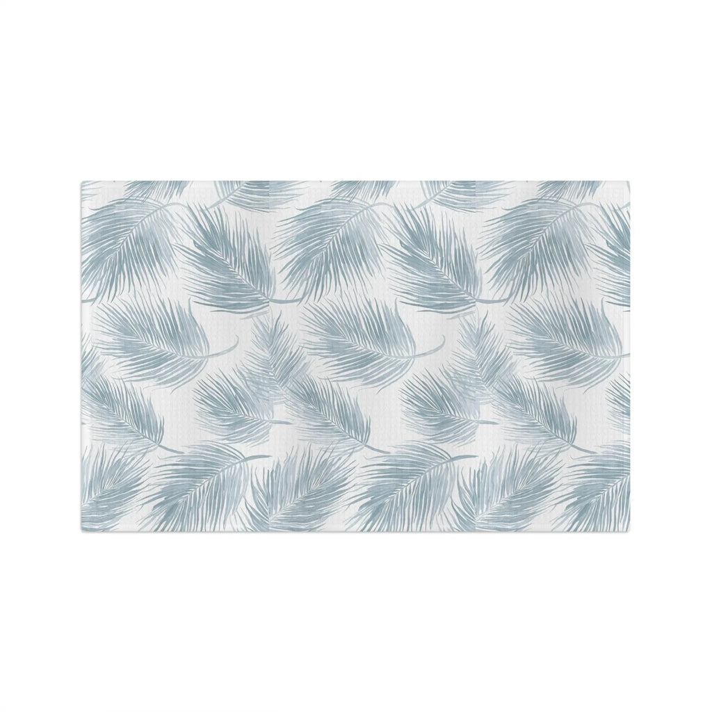 Light Blue Coastal Kitchen Towel Printify
