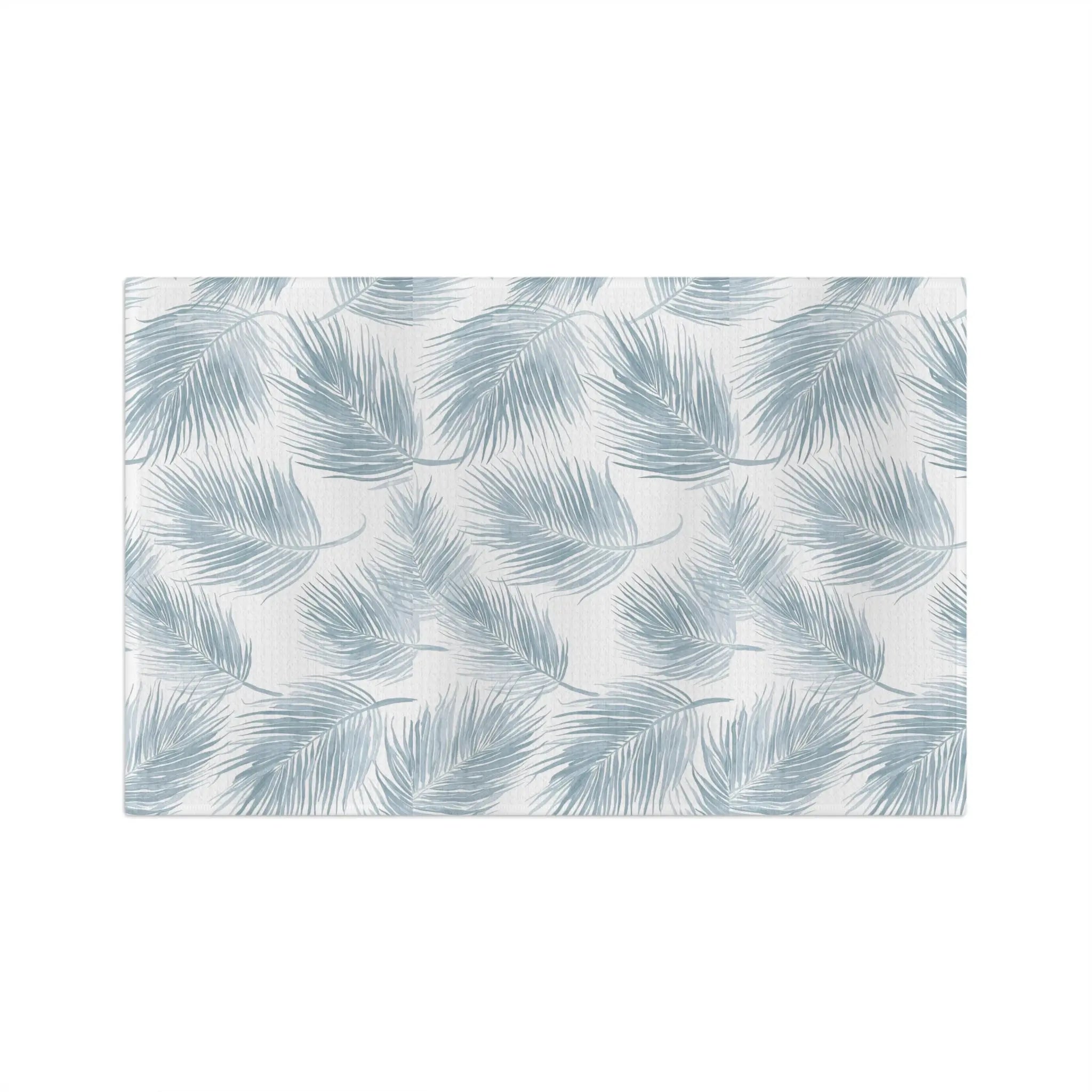 Light Blue Coastal Kitchen Towel Printify