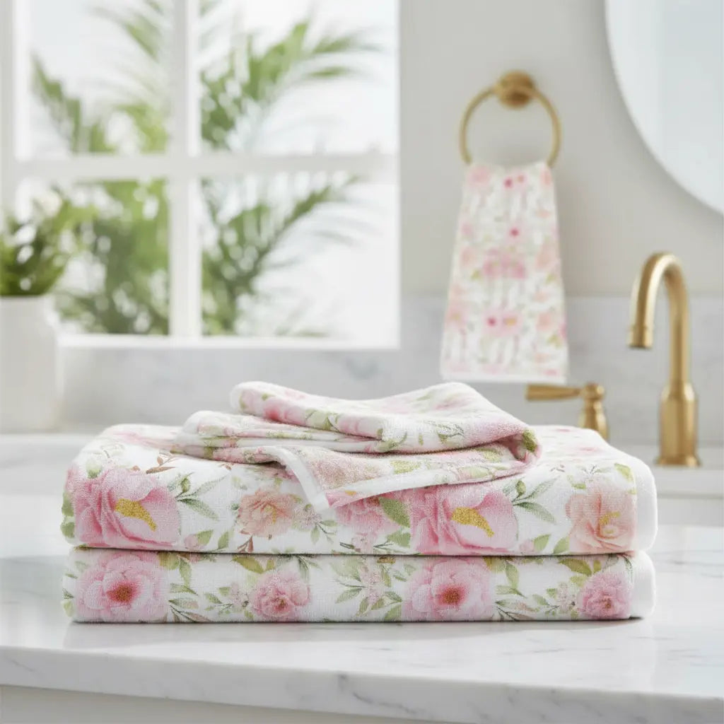 Rosecliff Cotton Mink Bath Towel Printify