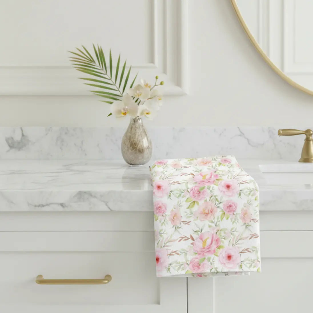Rosecliff Floral Face Cloth Printify