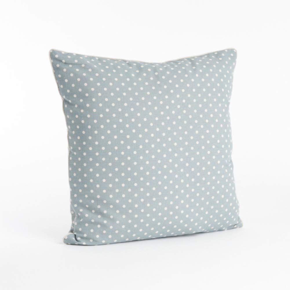 Preppy blue and white decorative pillow for classic coastal-inspired interiors.