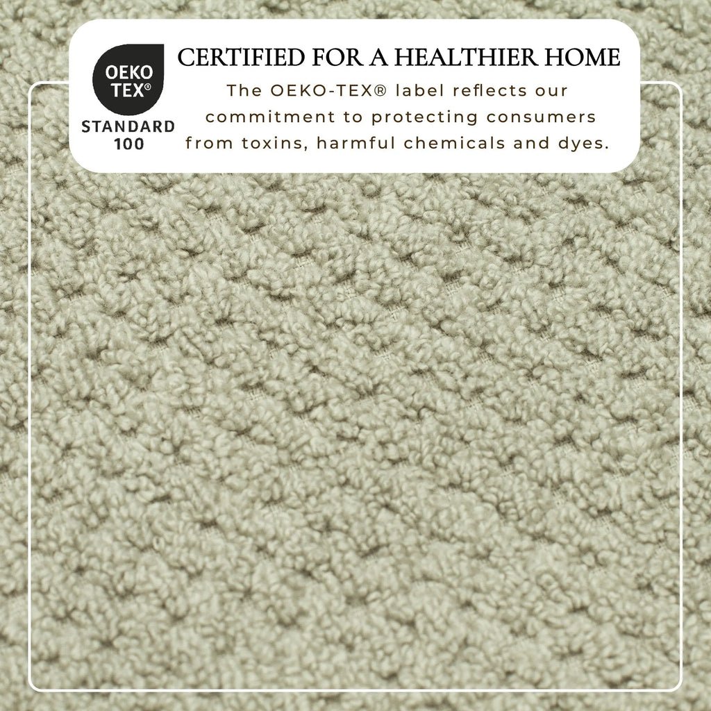 Bath towel set, beige, 100% cotton jacquard, close-up texture