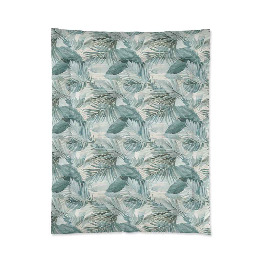 Tropical Palm Leaf Bedding for coastal homes