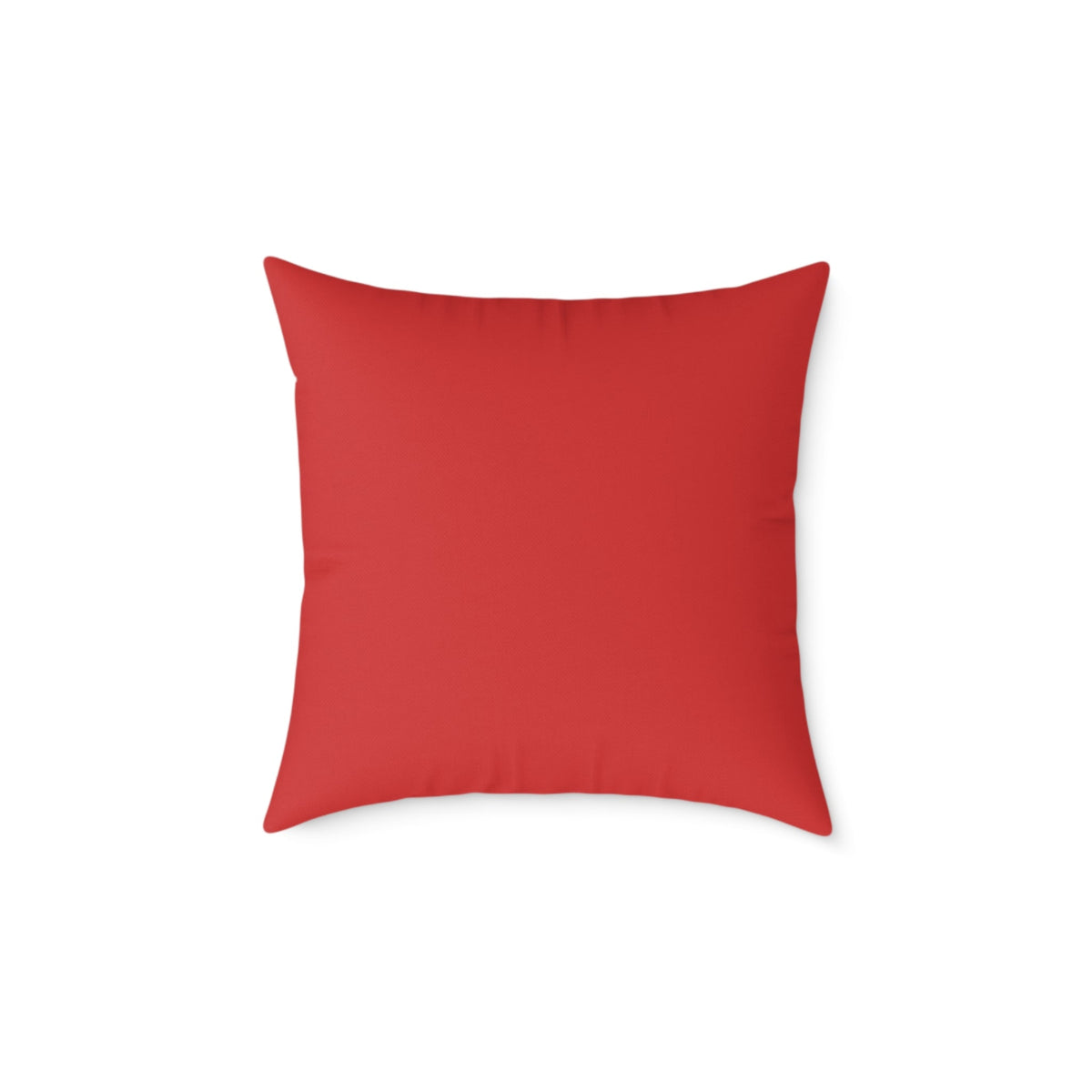 Red vintage Christmas accent pillow for traditional holiday home decor.
