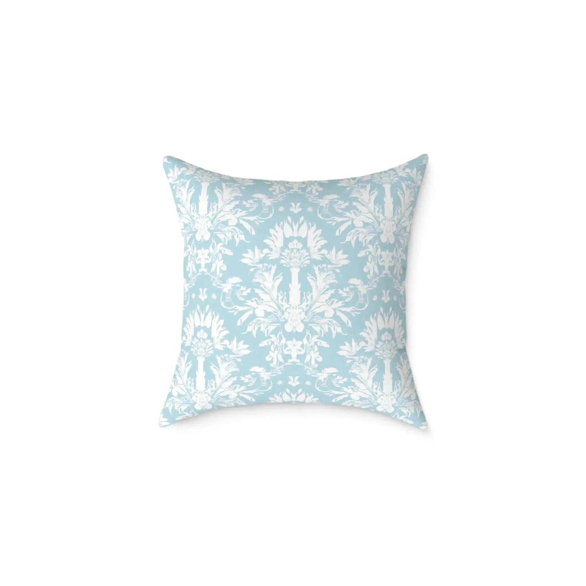 soft coastal throw pillow styled in a relaxed cottage interior