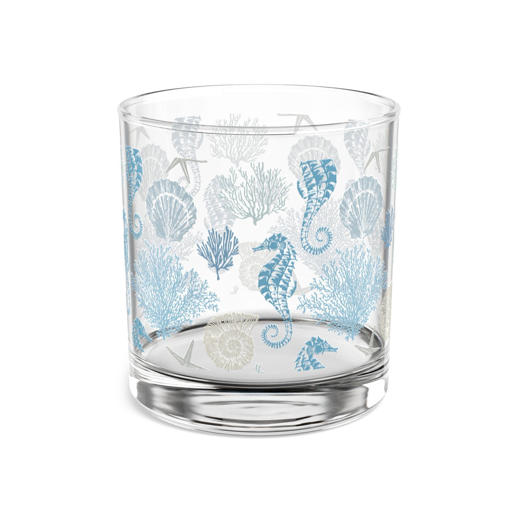 Tidal Seahorse Cocktail Glass  MugBeach inspired cocktail glass featuring a seahorse motif for home bar styling.