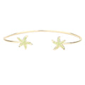 Seed Beaded Embellished Starfish Detail Cuff Bracelet  Bracelets