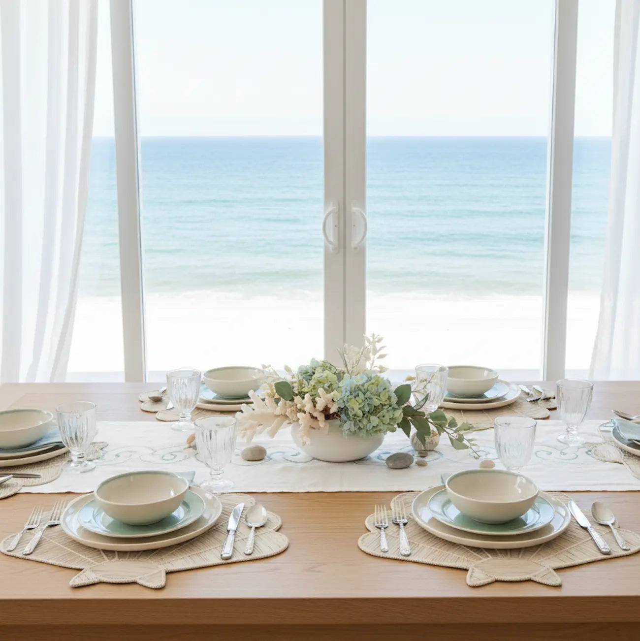 Shell Handwoven Iraca Placemat MacondoForever