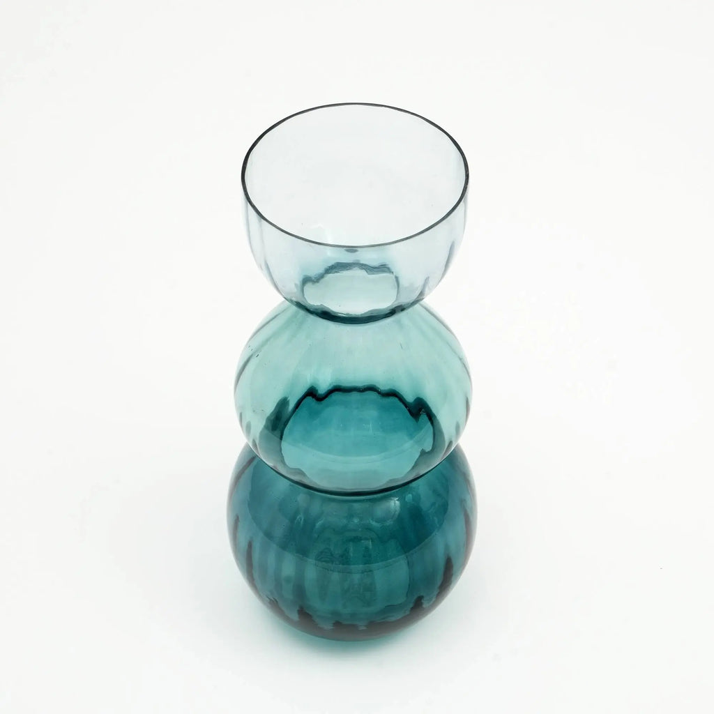 Coastal Handcrafted Decorative Opulent Bauble Glass Vase HouseOfZazla