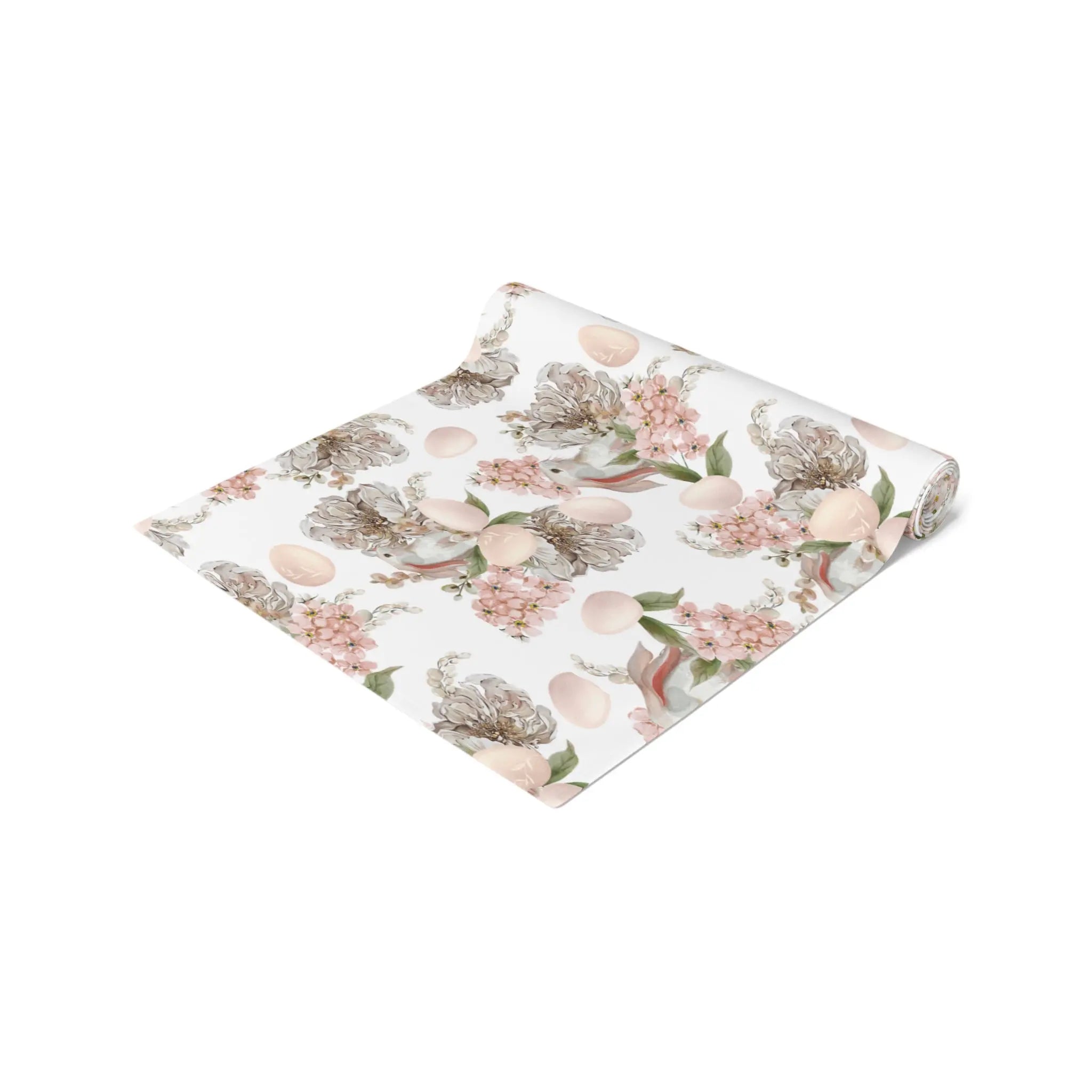 Floral Easter Bunny Table Runner Printify