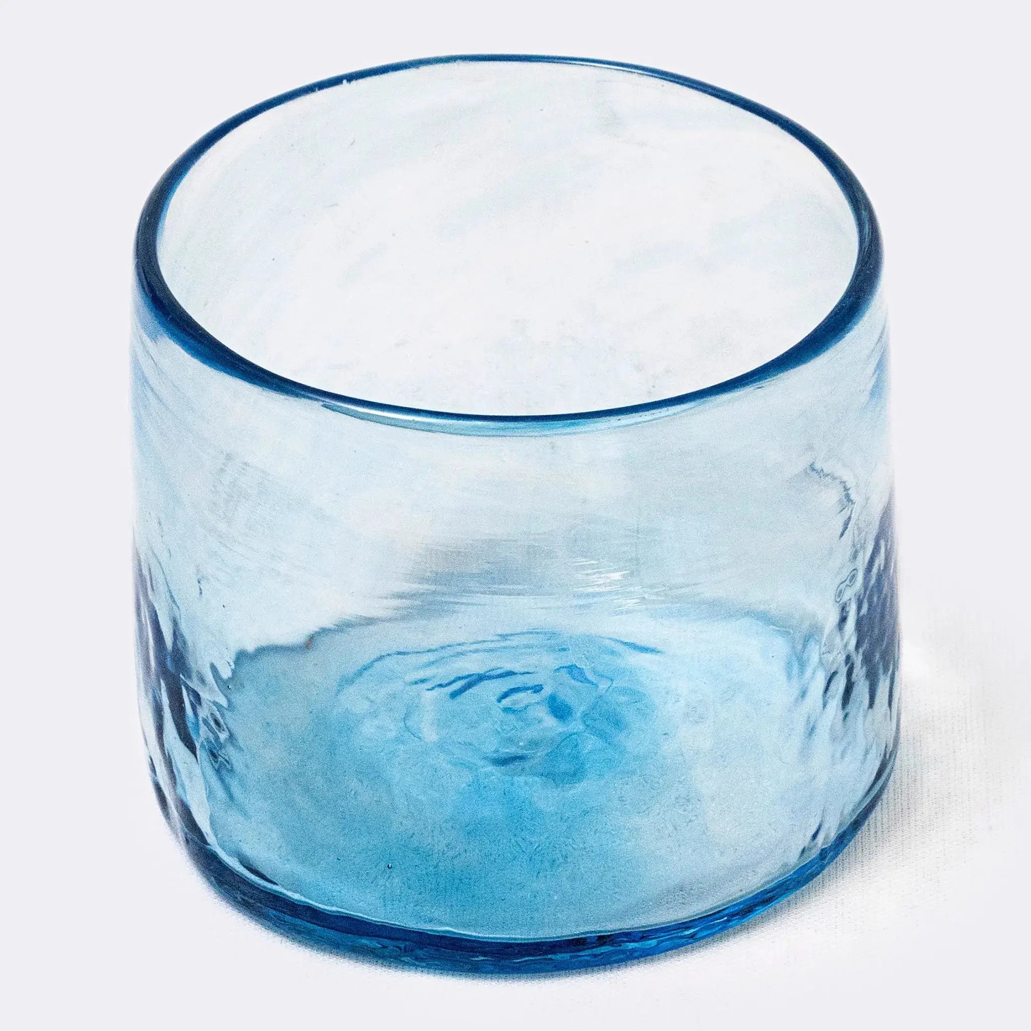 Handblown Soleado drinking glasses and tumblers in five bright colors.