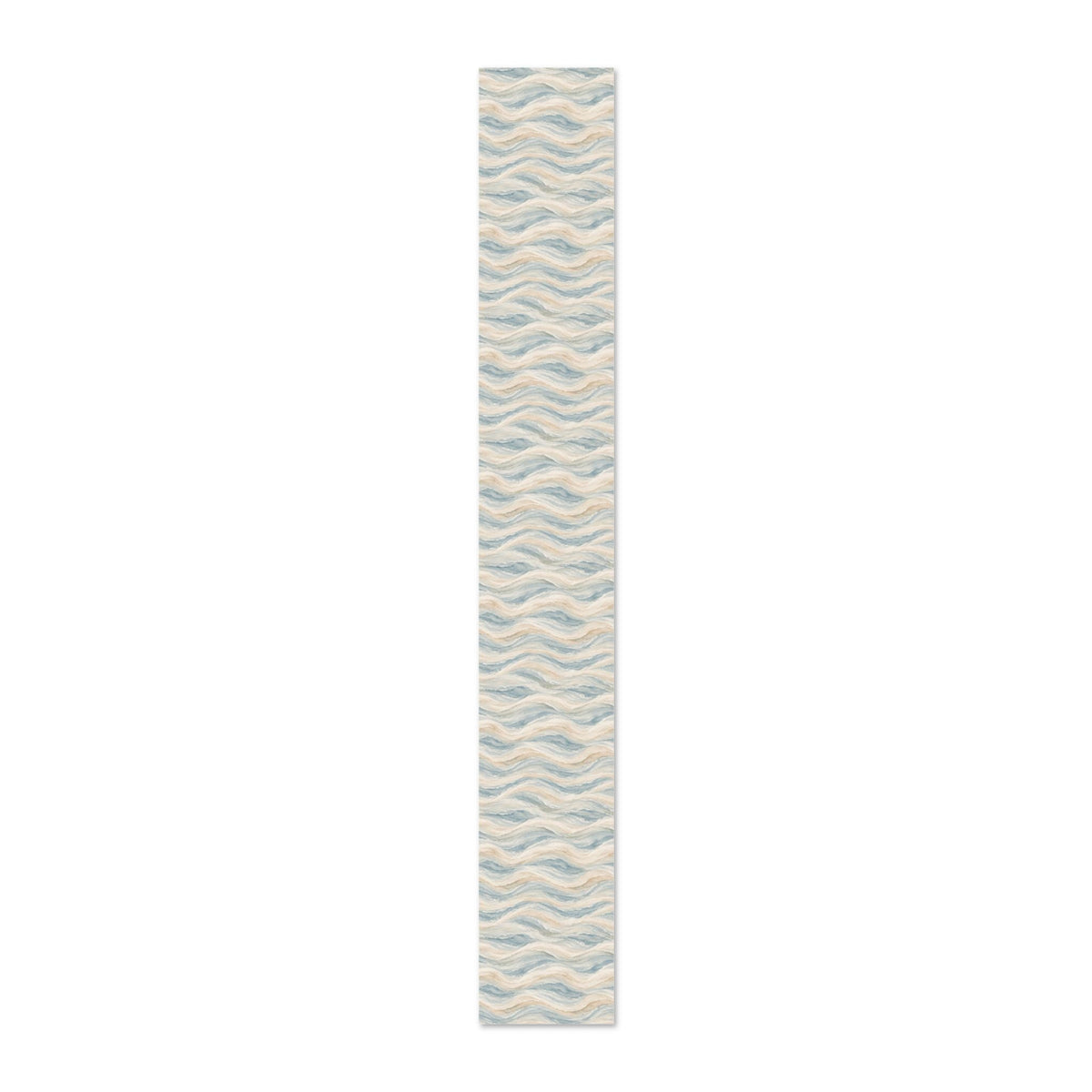 Ocean-inspired watercolor wallpaper for a luxury beach house interior.