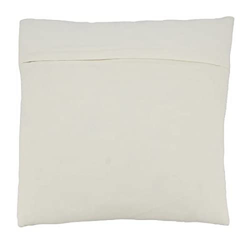 Blue and blush beaded seashell pillow adding a touch of coastal glamour to any seating area.

