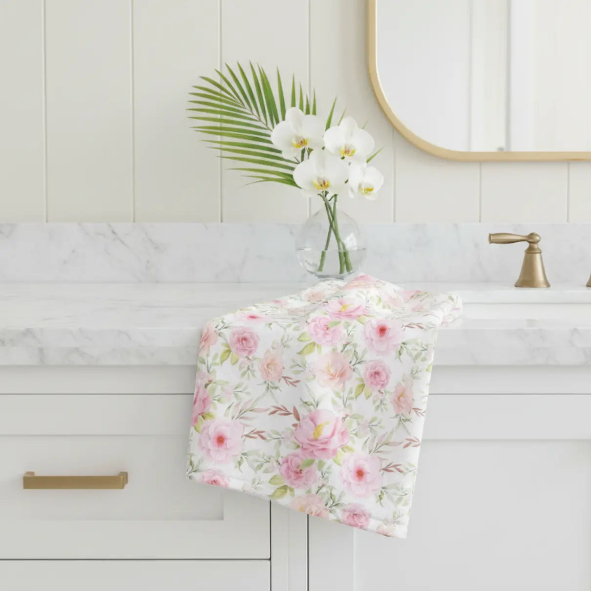 Rosecliff Floral Face Cloth Printify