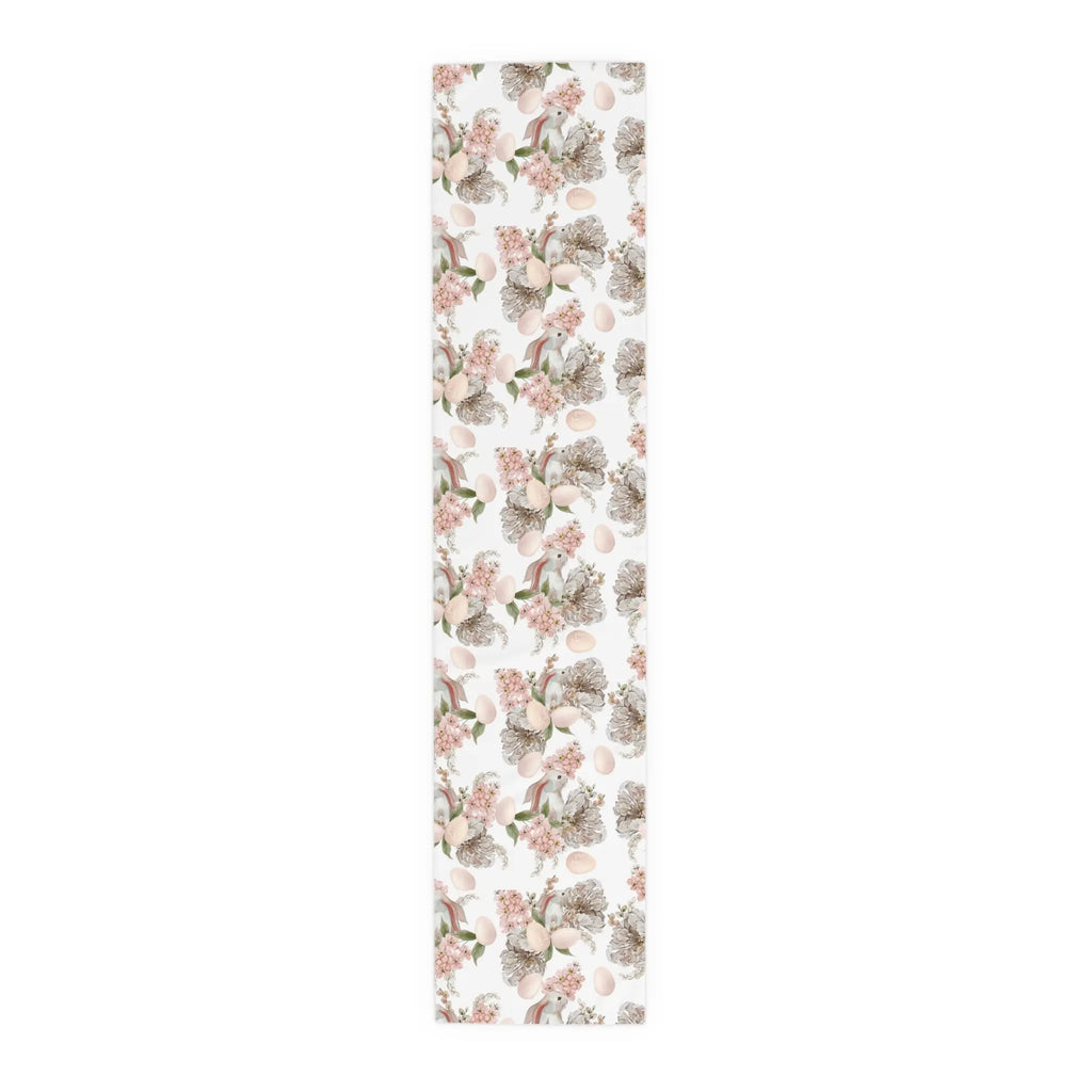 Floral Easter Bunny Table Runner Printify