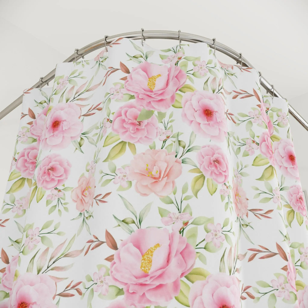 Rosecliff Floral Shower Curtain Printify