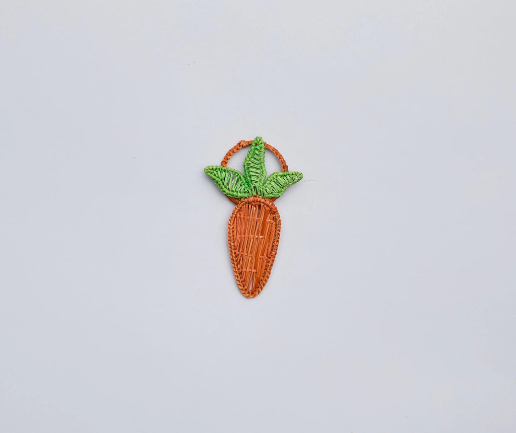 Carrot Handwoven Napkin Rings Set of 4 Payton James