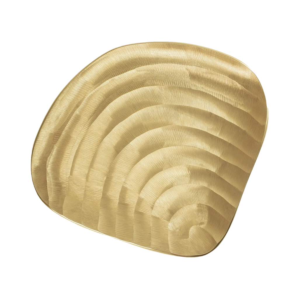 Golden Drift Coastal Tray 12"x12" Source by Studio Skara