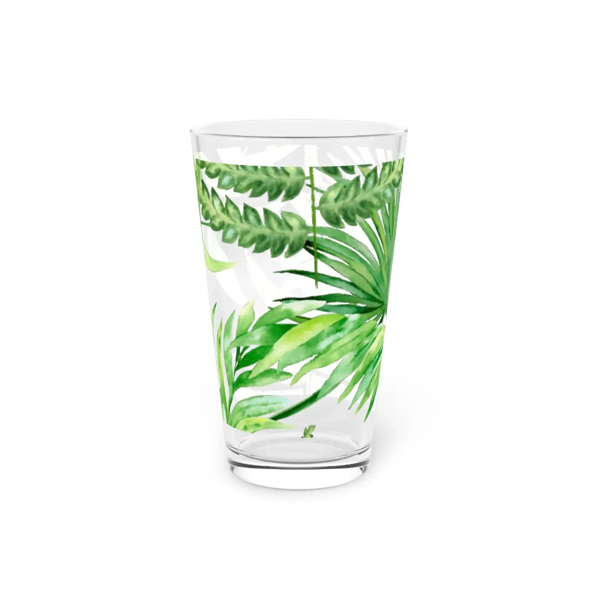 Detail of rim and base on clear tropical cocktail drinking glass