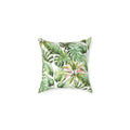 Tropical Monstera Leaves Square Pillow | Botanical Throw Pillow  Home Decor
