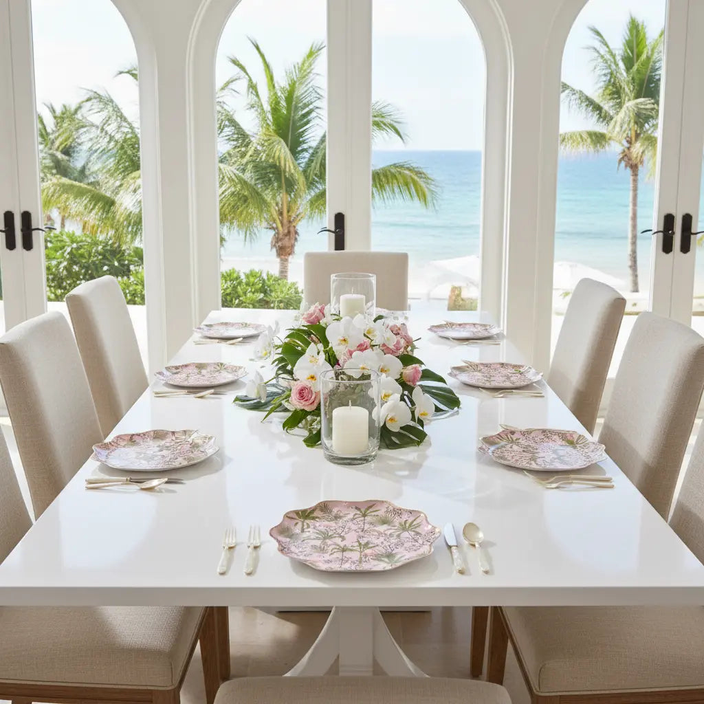 Palm Beach Tropical Dessert Paper Plates Harlow & Grey