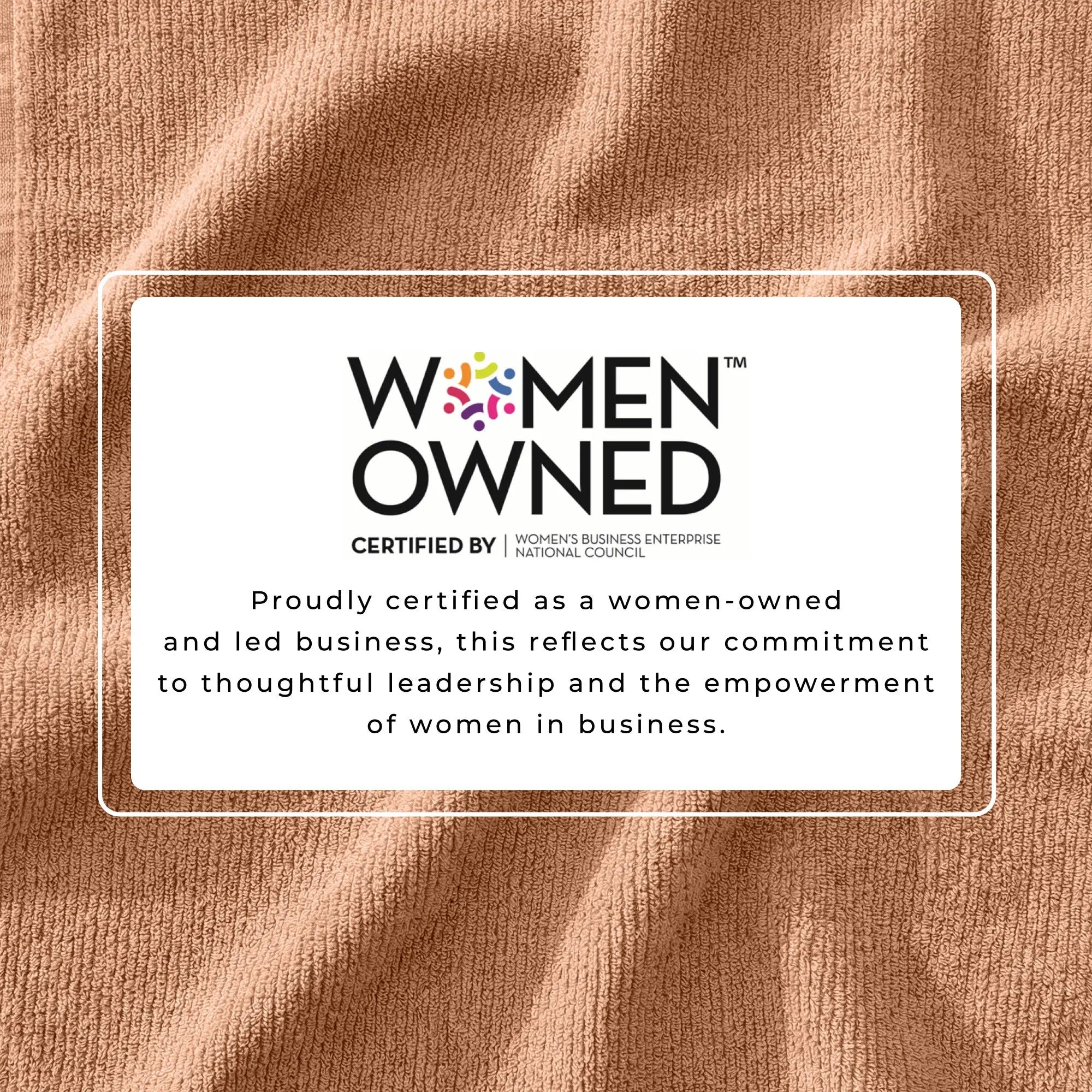 Georgiana Turkish cotton ribbed 6-piece bath towel set by Great Bay Home with Women Owned badge on copper fabric.