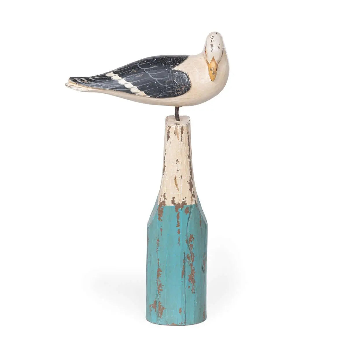 Vintage Nautical Seagull Figurine on Buoy Vintage Shopper