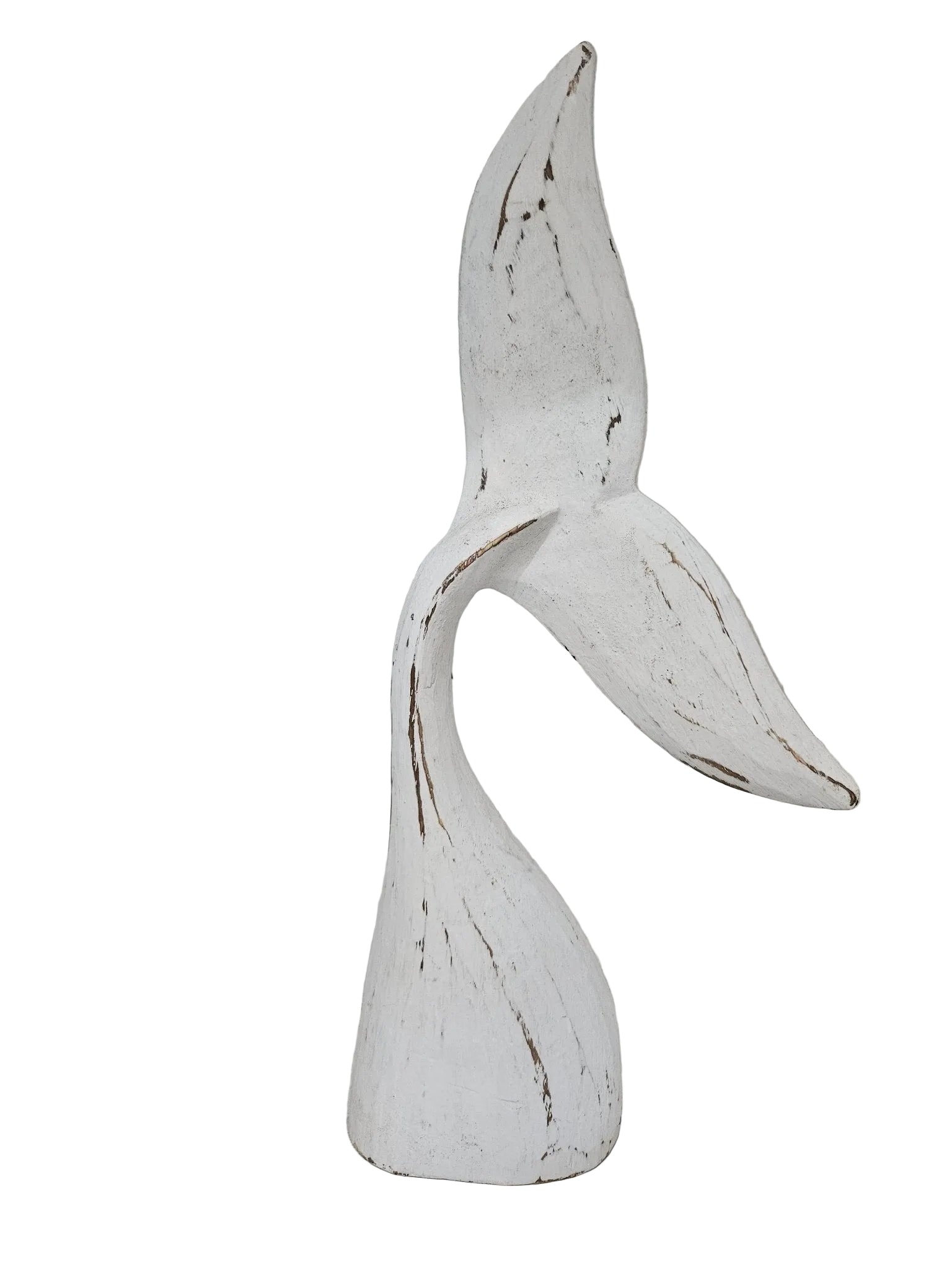 Wooden Whale Tails Tabletop Coastal Decor – 4 Colors Available (14.75" x 6")  Accent Decor