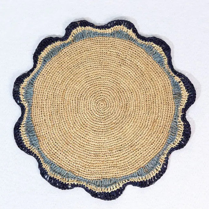 Coastal Pinwheel Raffia Placemat Payton James